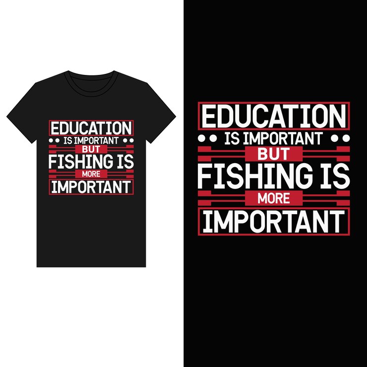 Vector de diseño de camiseta de pesca