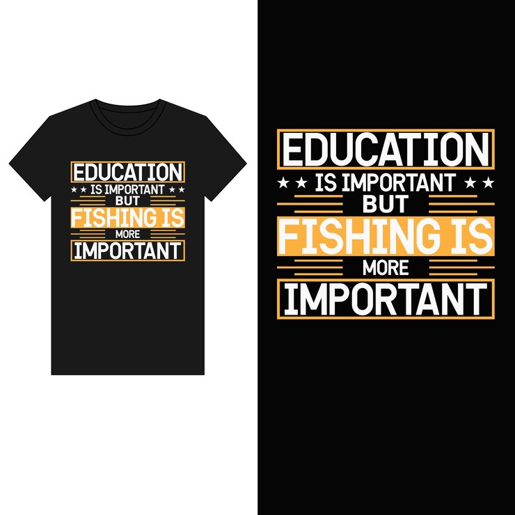 Vector de diseño de camiseta de pesca