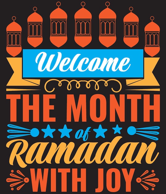 vector de diseño de camiseta de ramadán
