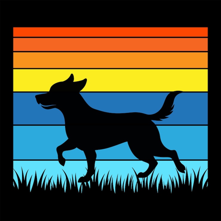 Vector vector de diseño de camiseta retro para perros de border terrier