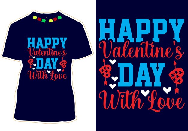 vector de diseño de camiseta de san valentín