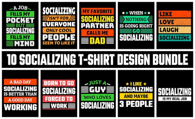 Vector de diseño de la camiseta social