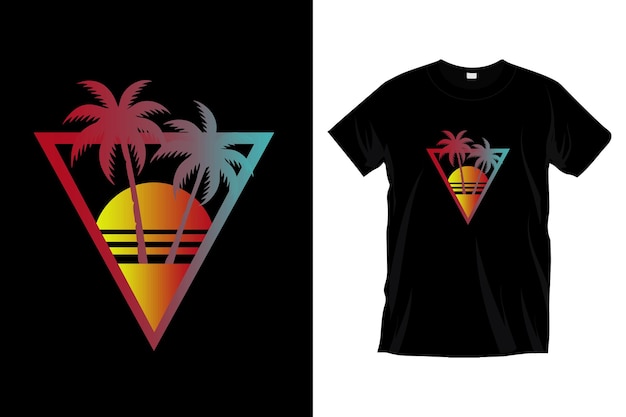 Vector de diseño de camiseta de surf