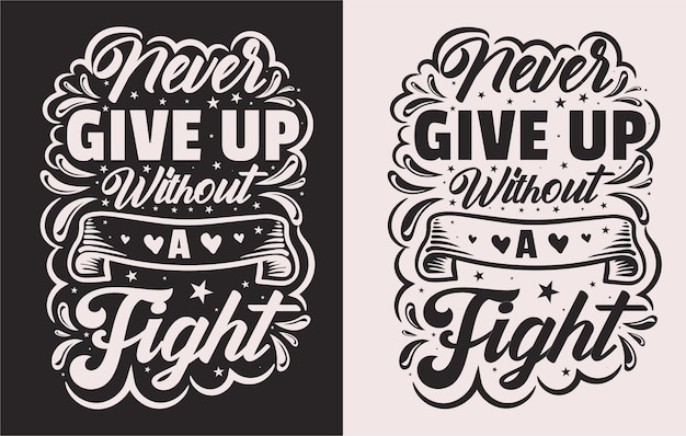 Vector de diseño de camiseta de tipografía motivacional qoute