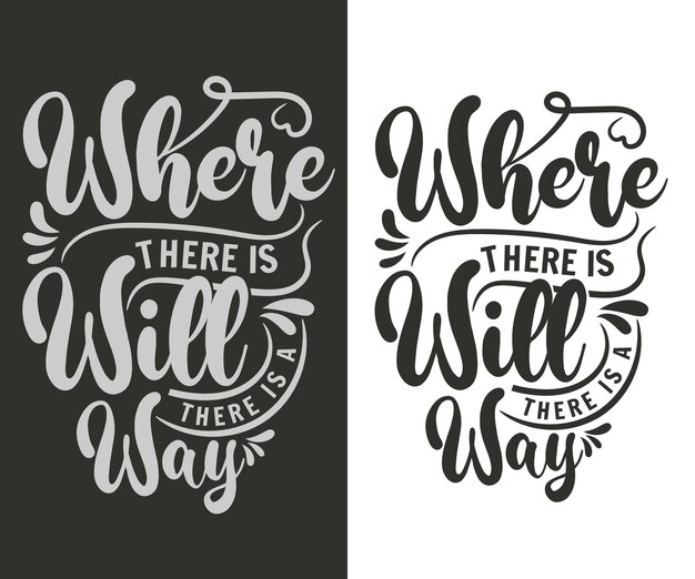 Vector de diseño de camiseta de tipografía motivacional qoute