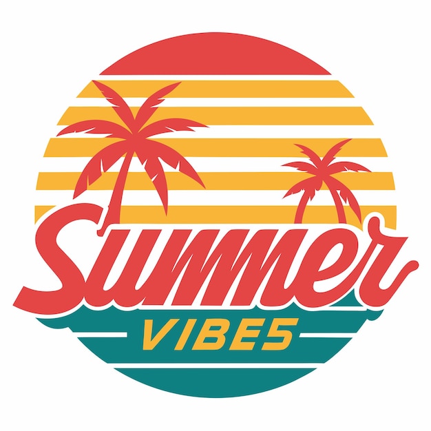 Vector de diseño de camiseta de verano