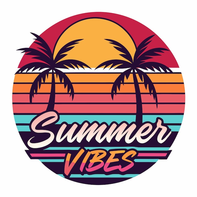 Vector de diseño de camiseta de verano