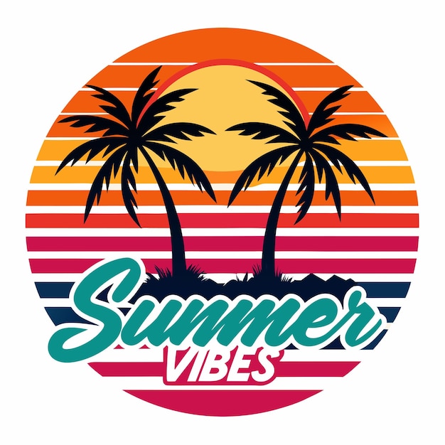 Vector de diseño de camiseta de verano