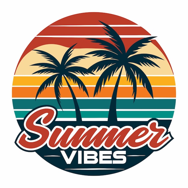 Vector de diseño de camiseta de verano
