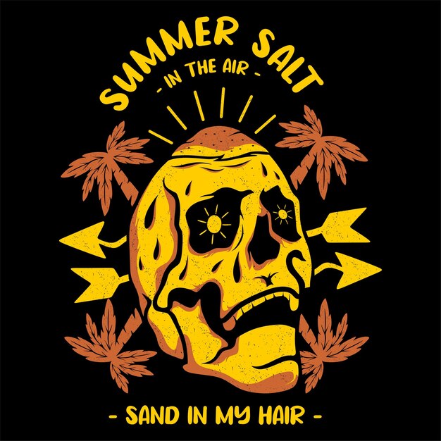 Vector y diseño de camiseta de verano