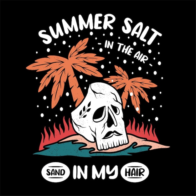 Vector y diseño de camiseta de verano