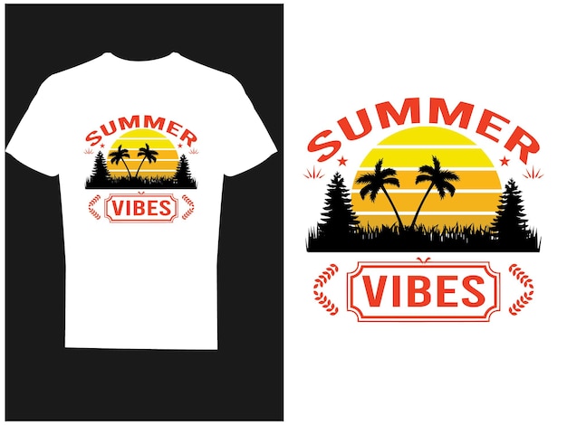 Vector y diseño de camiseta de verano