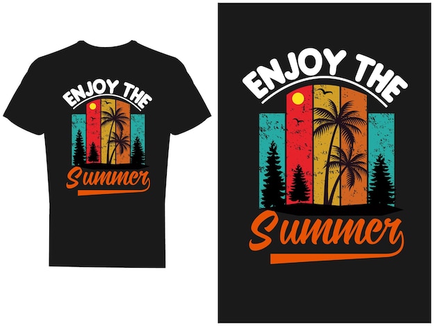 Vector y diseño de camiseta de verano