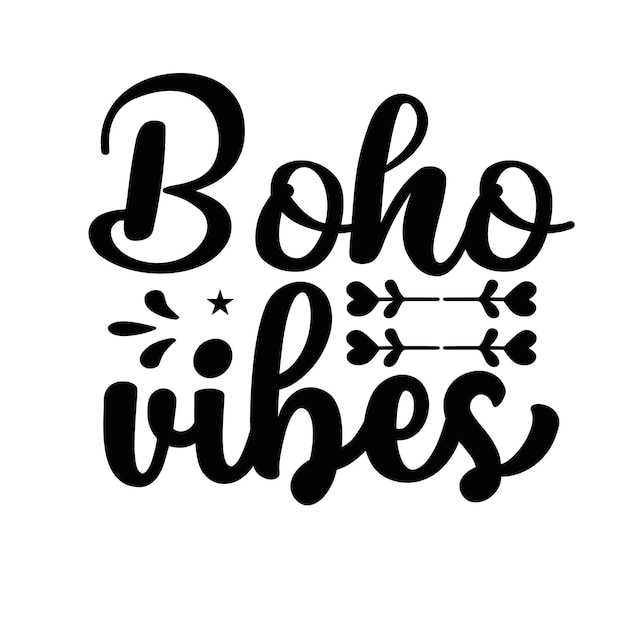 Vector vector de diseño de camisetas boho svg