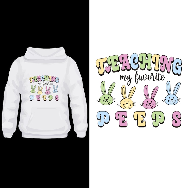 Vector vector de diseño de camisetas especiales para el día de pascua