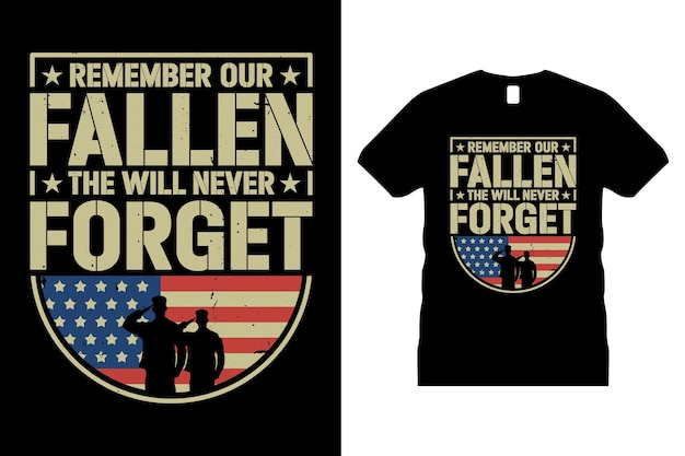 Vector de diseño de camisetas gráficas veteranas. Memorial, militar, unido, ejército de EE. UU., libertad,