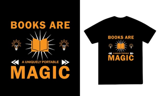 Vector de diseño de camisetas de libros y aficiones