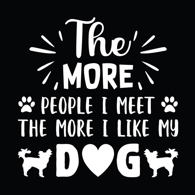 Vector de diseño de camisetas para perros