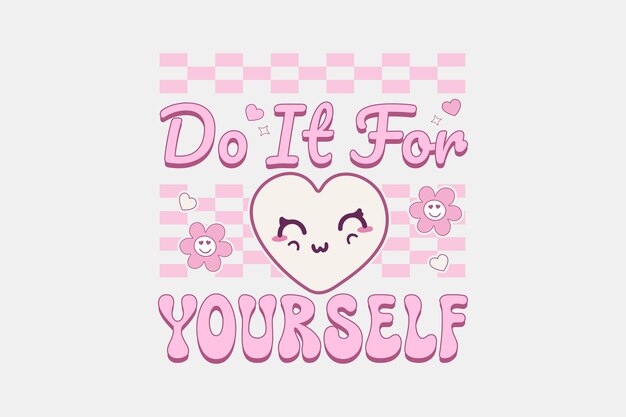 Vector de diseño de camisetas retro para el día de San Valentín