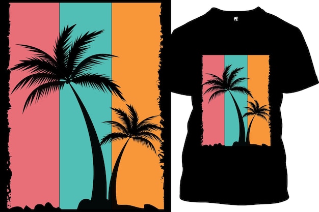 Vector de diseño de camisetas de verano