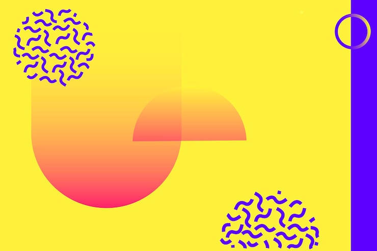 Vector vector de diseño de cartel degradado amarillo