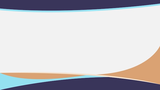 Vector de diseño de color de curva de banner de fondo abstracto