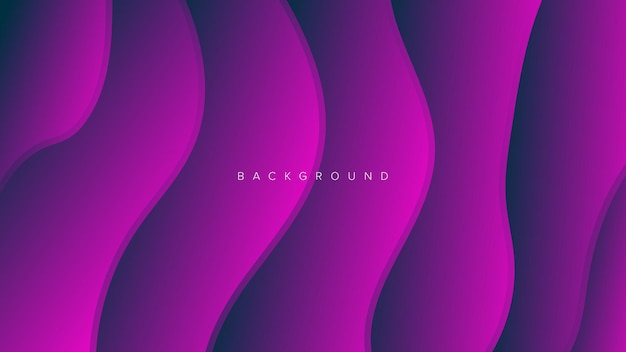 Vector de diseño de color degradado de onda de banner de fondo abstracto