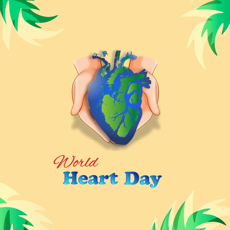 Vector de diseño de concepto de día mundial del corazón
