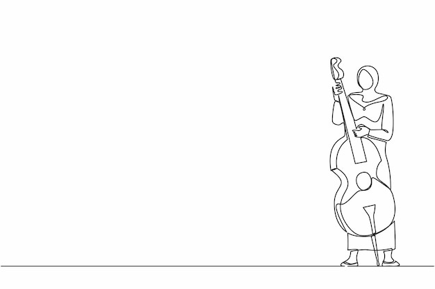 Vector de diseño de contrabajo profesional