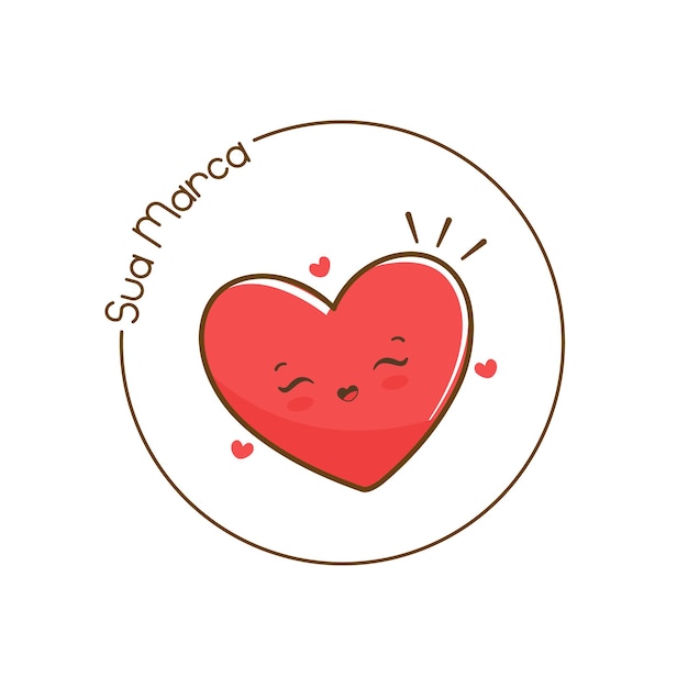 Vector de diseño del corazón del logotipo