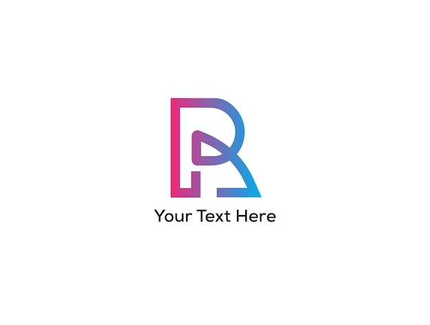 Vector de diseño creativo del logotipo de la letra R