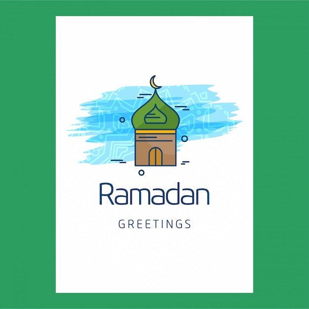 Vector de diseño creativo de Ramadan Kareem