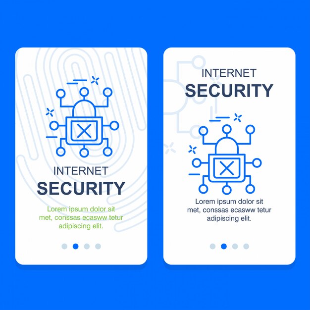 Vector de diseño creativo de seguridad cibernética