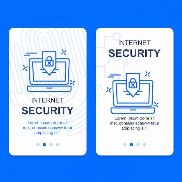 Vector de diseño creativo de seguridad cibernética
