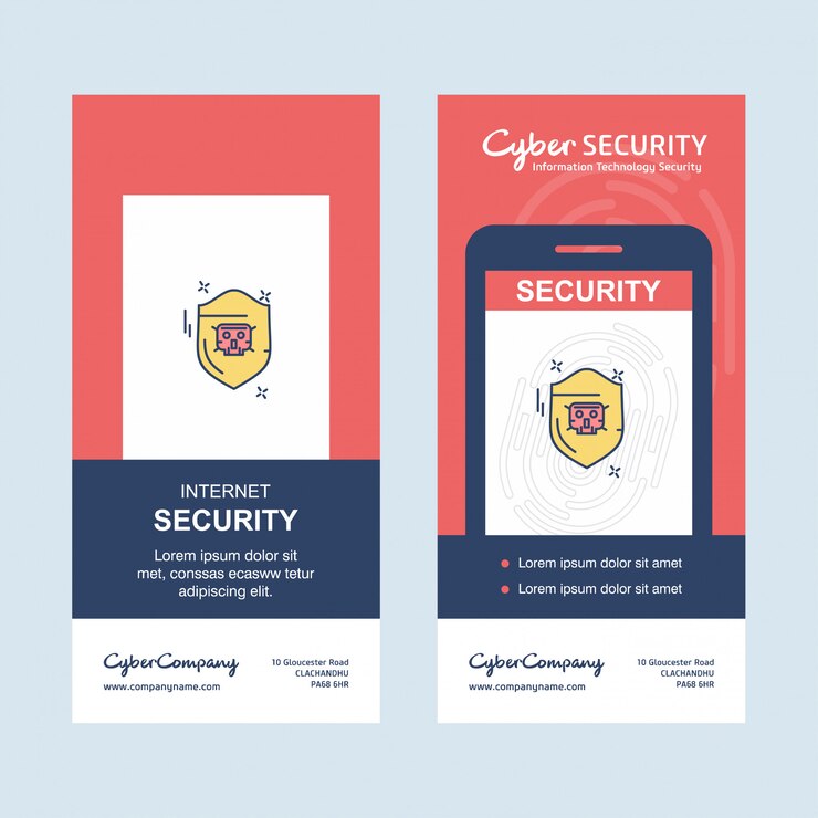 Vector vector de diseño creativo de seguridad cibernética