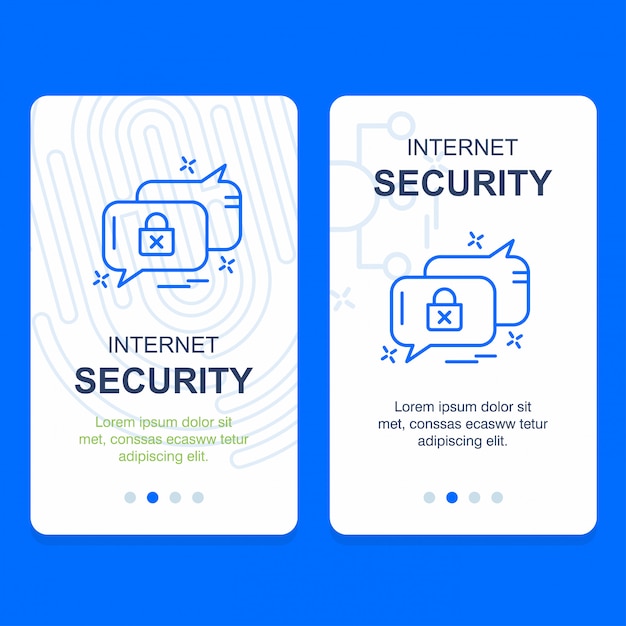 Vector de diseño creativo de seguridad cibernética