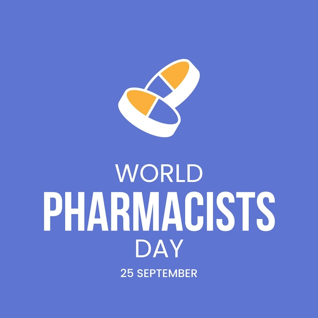 Vector de diseño del día mundial de los farmacéuticos