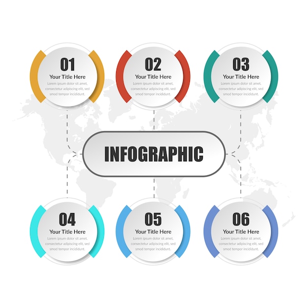 Vector de diseño de elemento de infografía de línea de tiempo