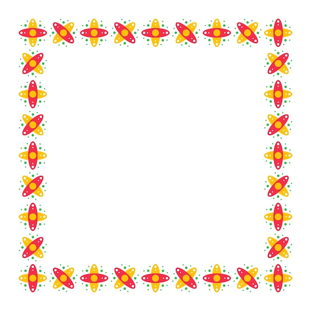 vector de diseño de elemento de marco de mes de herencia hispana nacional