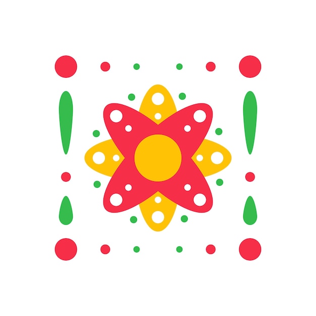 Vector de diseño de elementos del mes nacional del patrimonio hispano