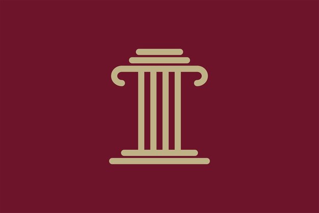 Vector de diseño de elementos premium del bufete de abogados
