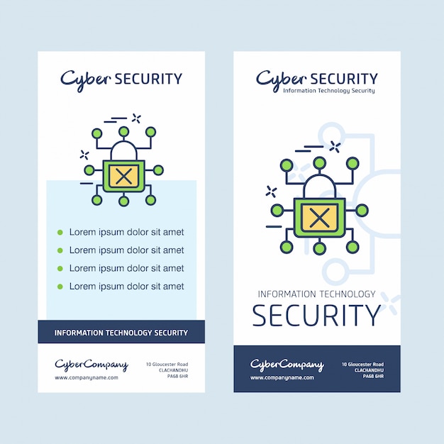 Vector de diseño de empresa de seguridad cibernética