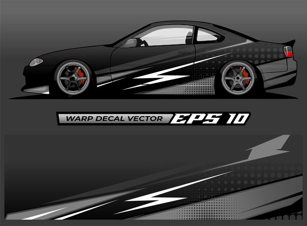 Vector de diseño de envoltura de automóviles de librea