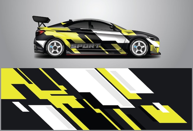 Vector de diseño de envoltura de automóviles