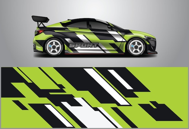 Vector de diseño de envoltura de automóviles