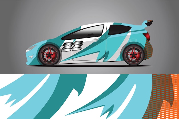 Vector de diseño de envoltura de calcomanía de coche