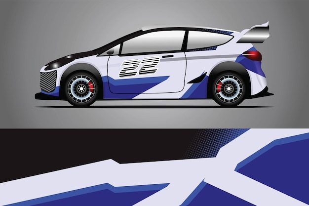 Vector de diseño de envoltura de calcomanía de coche