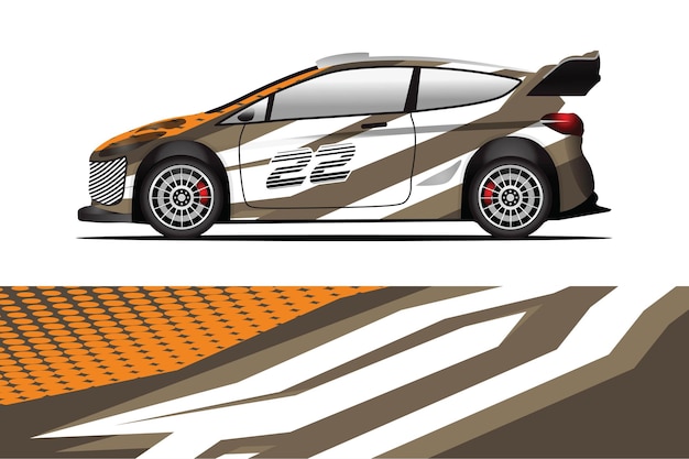 Vector de diseño de envoltura de calcomanía de coche