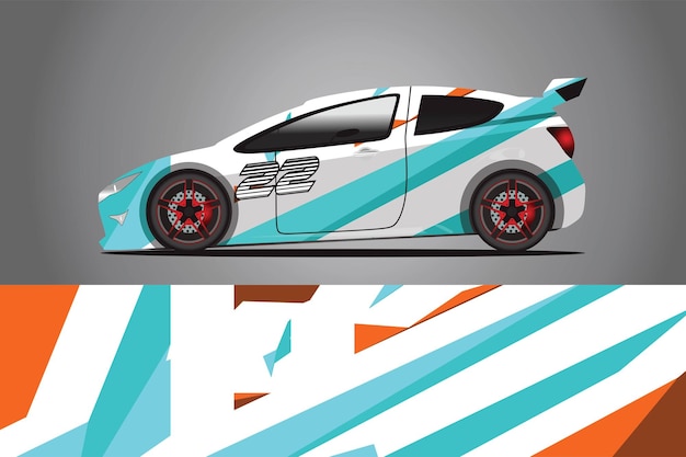 Vector de diseño de envoltura de calcomanía de coche
