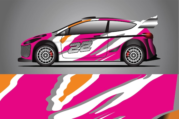 Vector de diseño de envoltura de calcomanía de coche